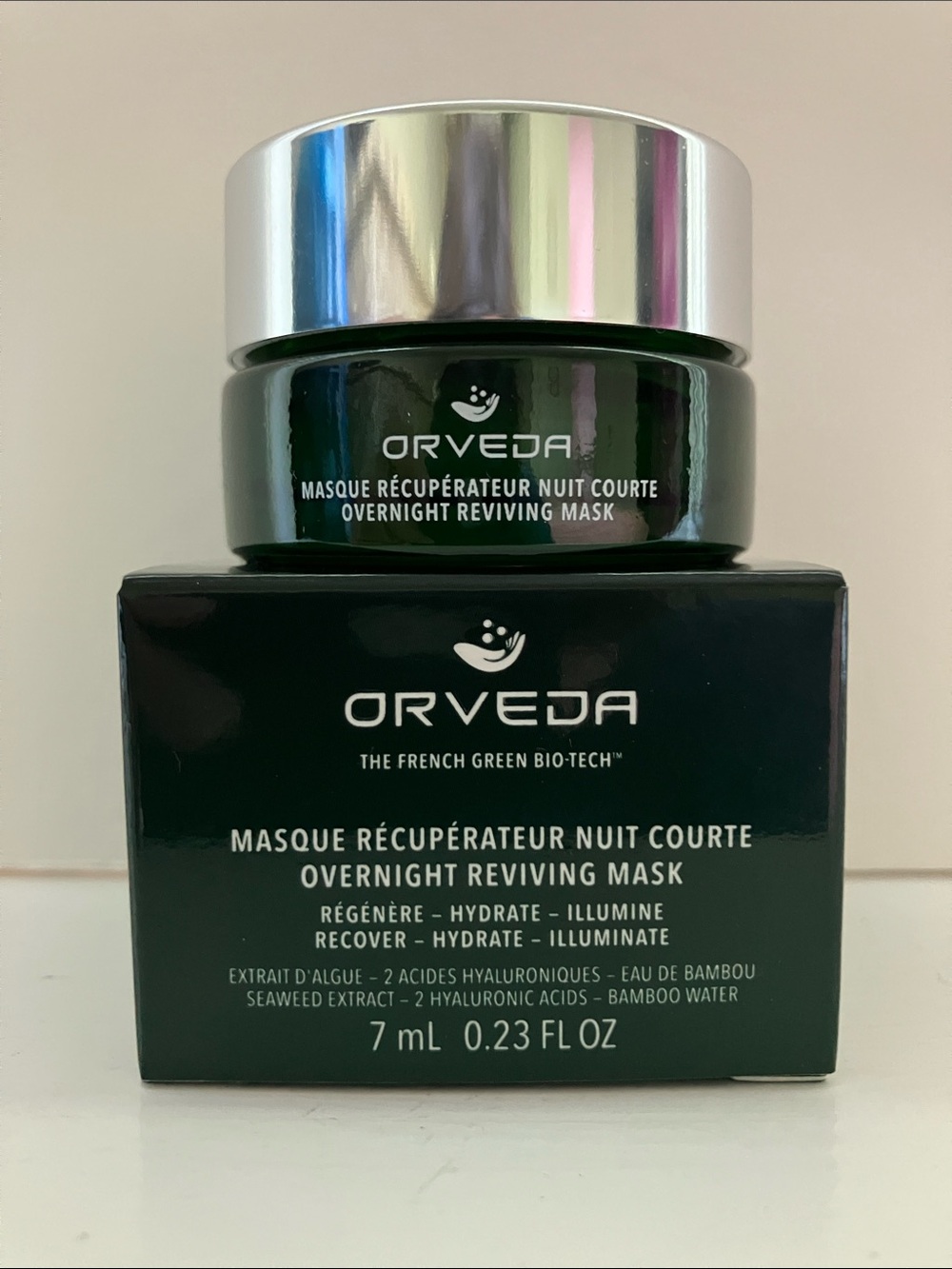 Orveda overnight reviving mask , new in box , sample size
